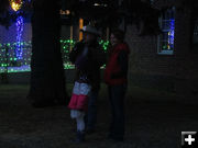 Tree lighting. Photo by Dawn Ballou, Pinedale Online.