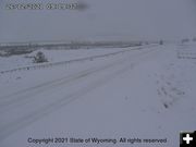 US 189/191 in Bondurant . Photo by WYDOT webcam.