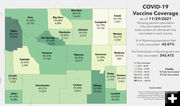 Vaccine coverage November 2021. Photo by Wyoming Department of Health.