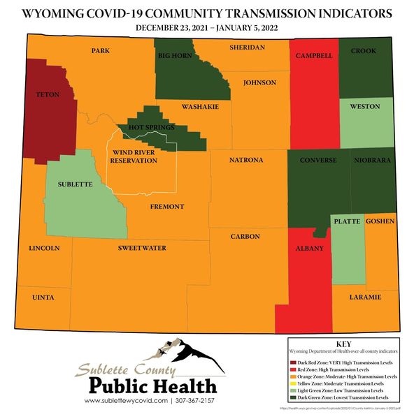 Early January 2022 transmission. Photo by Sublette County Public Health.