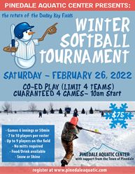 Winter Softball Tourney. Photo by Pinedale Aquatic Center.