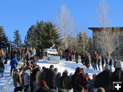 At the top of the hill. Photo by Dawn Ballou, Pinedale Online.