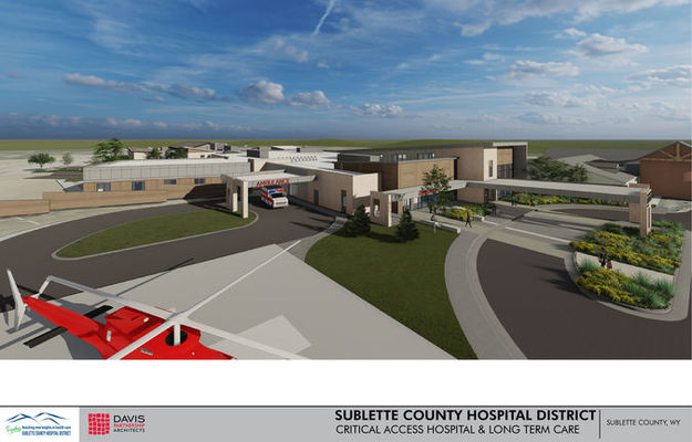 CAH architect rendering. Photo by Sublette County Hospital District.