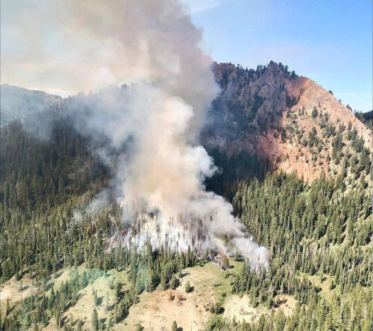 Sandy Fire. Photo by Bridger-Teton National Forest.