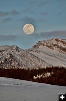 February moon rise. Photo by Rob Tolley.