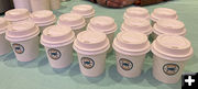 Mini Coffee Samples. Photo by Dawn Ballou, Pinedale Online.