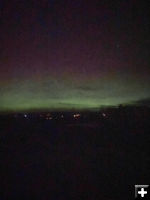 Aurora over Pinedale. Photo by Bob Rule, KPIN 101.1 FM Radio.