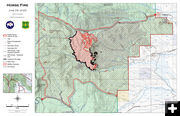 Horse Fire map June 29 2025. Photo by Bridger-Teton National Forest.