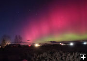 Aurora with Big Dipper. Photo by Aaron Mickey.