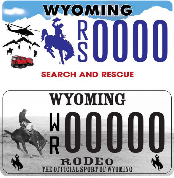 New license plates. Photo by Wyoming Department of Transportation.