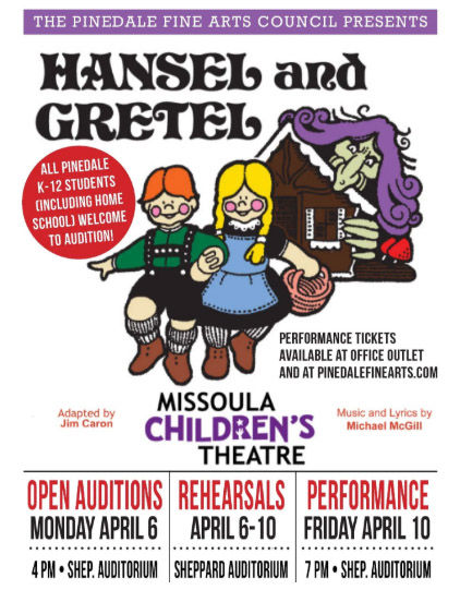 Hansel and Gretel. Photo by Pinedale Fine Arts Council.