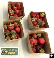 Silver Stream Farm strawberries. Photo by Dawn Ballou, Pinedale Online.