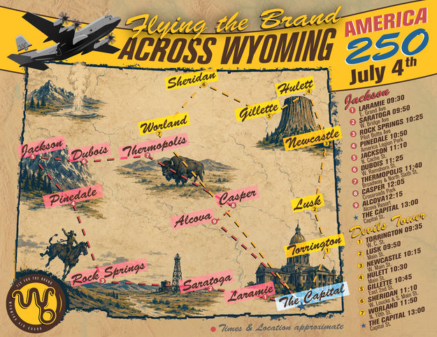 July 4 Flyover. Photo by Wyoming Army National Guard.