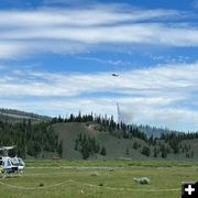 Bucket Drop - Kinky Ck Fire. Photo by Bridger-Teton National Forest.