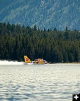 Water fill - Kinky Creek Fire. Photo by Bridger-Teton National Forest.