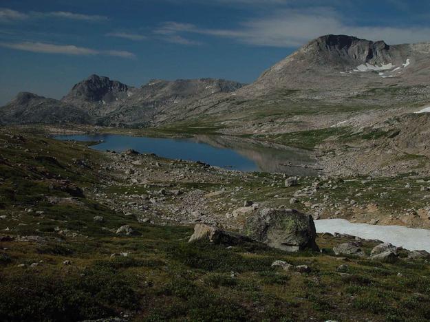 Beth Lake (Lake 10,733) on Hay Pass. Photo by Dave Bell.