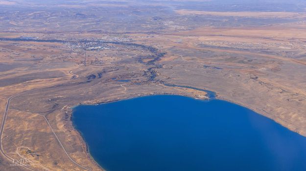 Fremont Lake And Pinedale. Photo by Dave Bell.