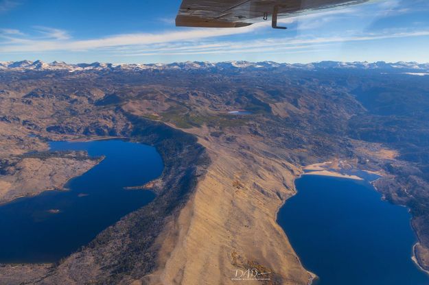 Burnt Lake (left) and Boulder Lake. Photo by Dave Bell.