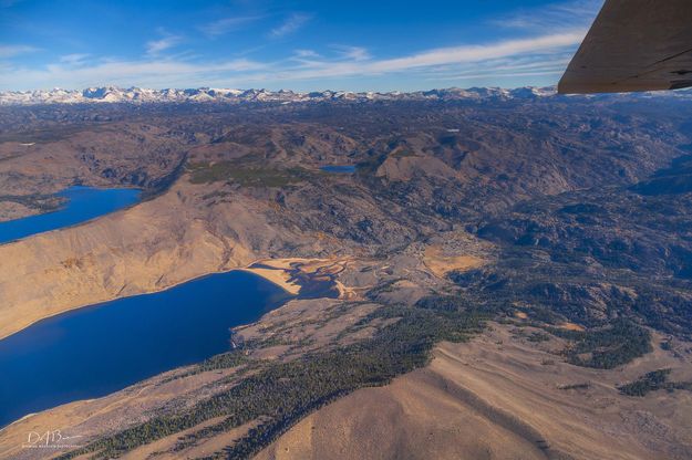 Boulder Lake (lower) and Burnt Lake. Photo by Dave Bell.