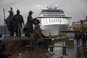 Solstice Moored In Ketchikan. Photo by Dave Bell.