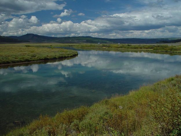 Sky Panorama Reflecting On the Green. Photo by Dave Bell.