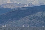 Sailing Under The Shadow Of Gannett Peak. Photo by Dave Bell.