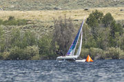 Leaning At The Marker. Photo by Dave Bell.