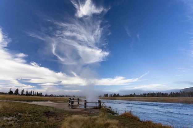 Hot Spot On The Firehole. Photo by Dave Bell.