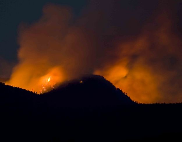 Closer Up Fire Activity. Photo by Dave Bell.