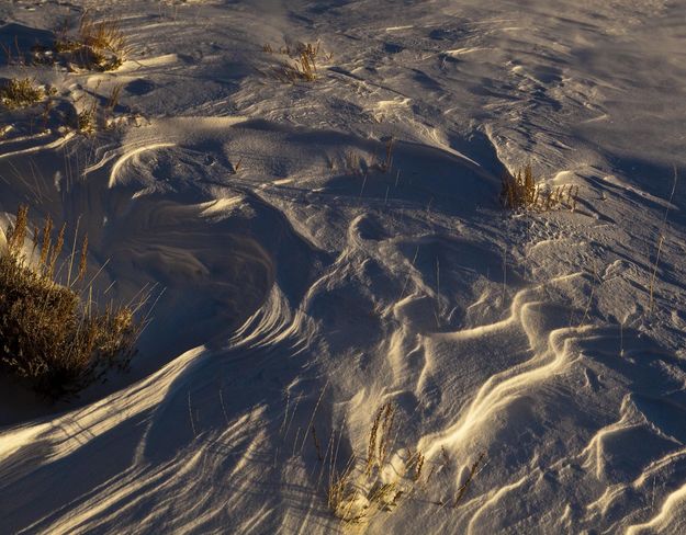 Patterns In The Snow. Photo by Dave Bell.