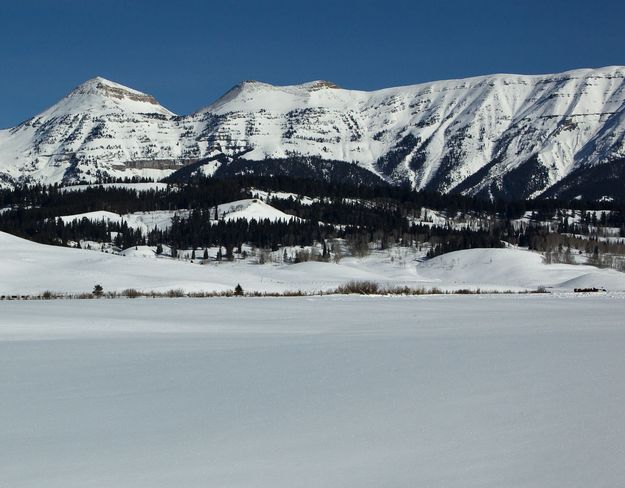 Traingle Peak (L) And Untracked Snow. Photo by Dave Bell.