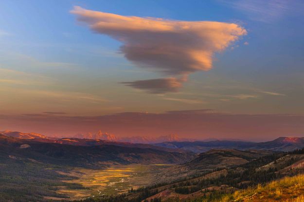 Tetons From Bacon Ridge. Photo by Dave Bell.