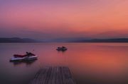 Calm Waters And Smoky Skies. Photo by Dave Bell.