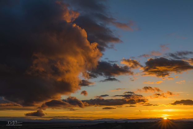 As It Was Forming The Sun Was Setting. Photo by Dave Bell.