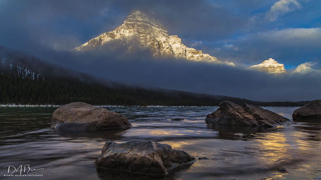 Mt. Chephren Beautiful Light. Photo by Dave Bell.