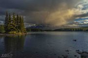 Two Jack And Mt. Rundle Snow Squall. Photo by Dave Bell.