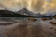 Mt. Chephren At Water Fowl Lake. Photo by Dave Bell.