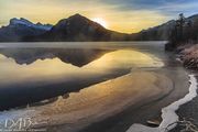 Sunrise Over Vermillion Lakes. Photo by Dave Bell.