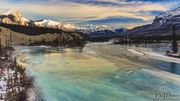 Morning Turquoise Water At Saskatchewan Crossing. Photo by Dave Bell.