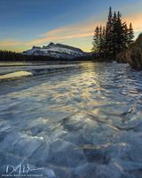 Two Jack Lake Ice. Photo by Dave Bell.