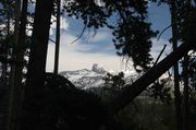 Framed Temple Peak. Photo by Dave Bell.