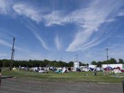 Tent City And Painted Sky-Stapleton, NE. Photo by Dave Bell.