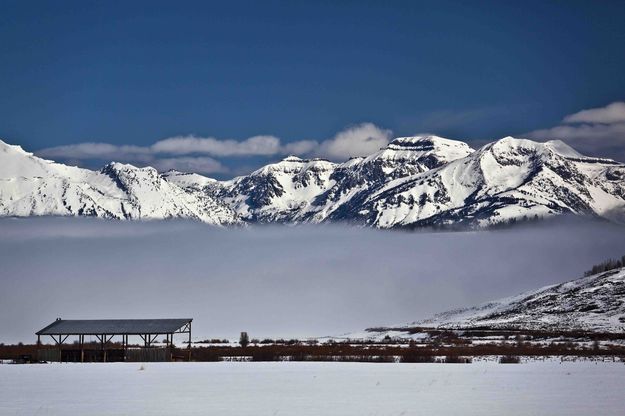 Bondurant Valley Fog Bank. Photo by Dave Bell.