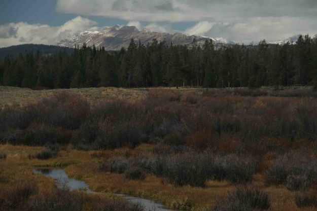 The Sawtooth From Lower Boulder Basin With Clearing Skies. Photo by Dave Bell.