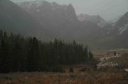 Upper Boulder Basin And Peaks Between Snow Flurries. Photo by Dave Bell.