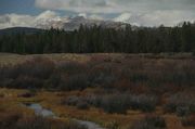 The Sawtooth From Lower Boulder Basin With Clearing Skies. Photo by Dave Bell.