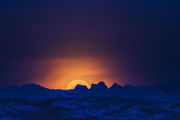 Mount Saint Michel Moonrise. Photo by Dave Bell.