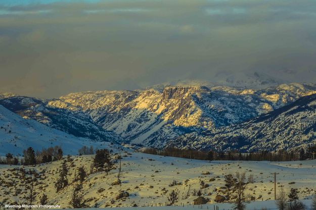 Bridger Point Catching The Setting Sun. Photo by Dave Bell.