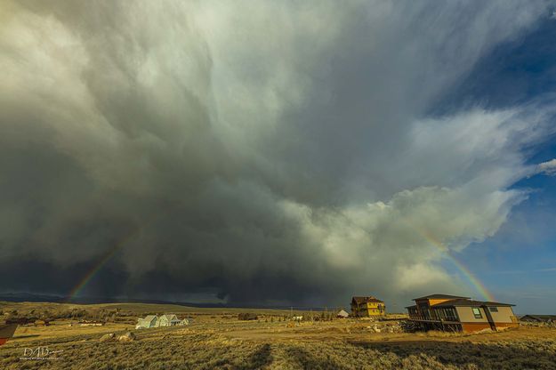 First Rainbow Of 2021. Photo by Dave Bell.