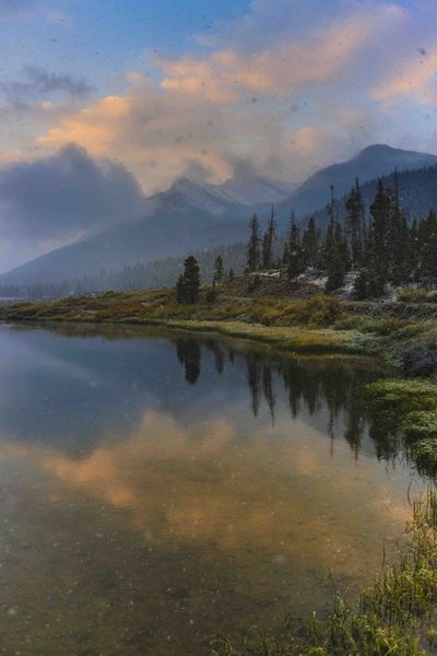 Snow Squall At Sunrise. Photo by Dave Bell.